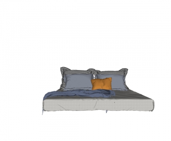 Modern Double Bed-ID:449018008