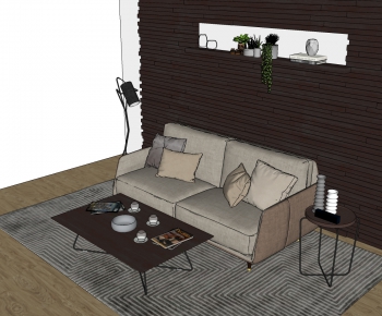 Nordic Style A Sofa For Two-ID:906928063