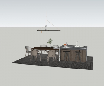 Modern Dining Table And Chairs-ID:883833891