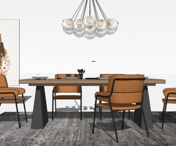 Modern Dining Table And Chairs-ID:947839028