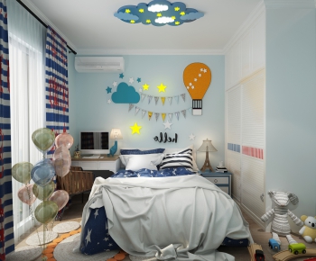 Nordic Style Boy's Room And Son's Room-ID:108045109