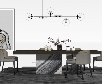 Modern Dining Table And Chairs-ID:832910588