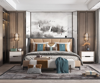 New Chinese Style Bedroom-ID:232207061
