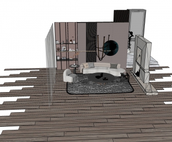 Modern A Living Room-ID:613307957