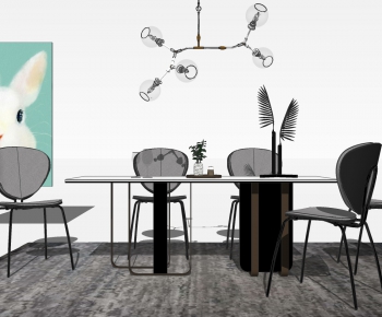 Modern Dining Table And Chairs-ID:982065929