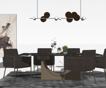 Modern Dining Table And Chairs-ID:320417888