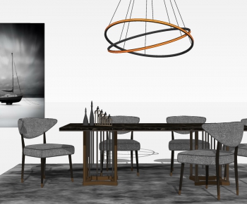 Modern Dining Table And Chairs-ID:587296017