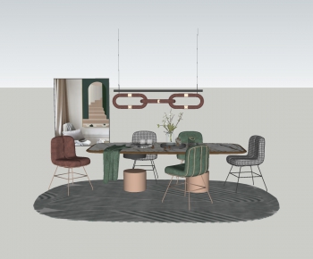 Modern Dining Table And Chairs-ID:106326101