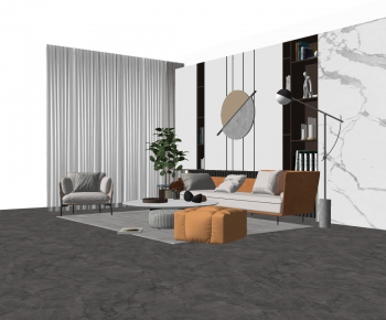 Modern A Living Room-ID:357286936