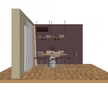 Modern Dining Room-ID:670825965