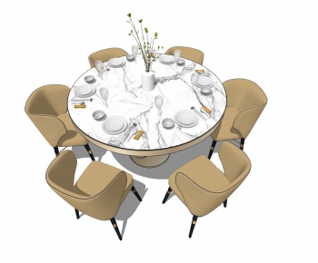 Modern Dining Table And Chairs-ID:778732069