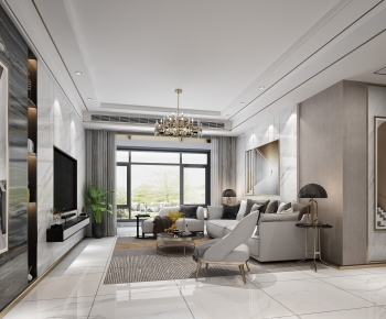 Modern A Living Room-ID:236603987