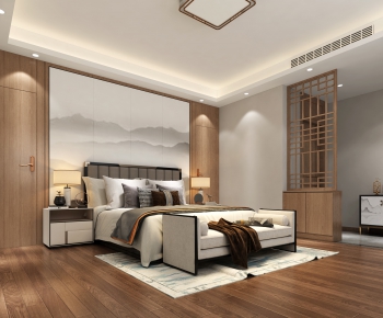 New Chinese Style Bedroom-ID:724030025