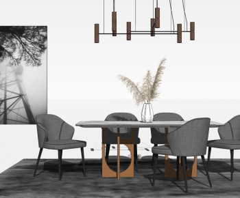 Modern Dining Table And Chairs-ID:483663084