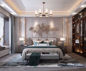 New Chinese Style Bedroom-ID:953253985