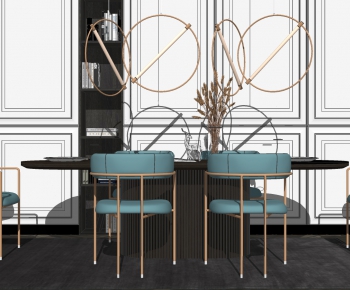 Modern Dining Table And Chairs-ID:434982065