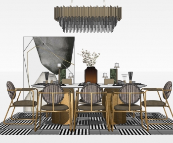 Modern Dining Table And Chairs-ID:237278944