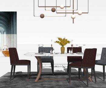 Modern Dining Table And Chairs-ID:458035951