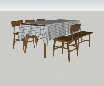 Modern Dining Table And Chairs-ID:217618954