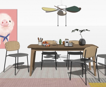 Modern Dining Table And Chairs-ID:117414009