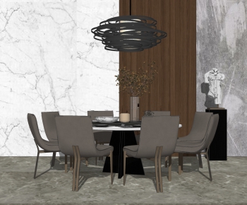 Modern Dining Table And Chairs-ID:528472909