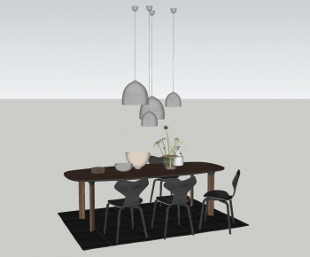 Modern Dining Table And Chairs-ID:383003007