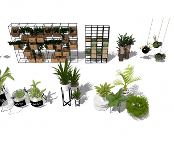 Modern Potted Green Plant-ID:230897904