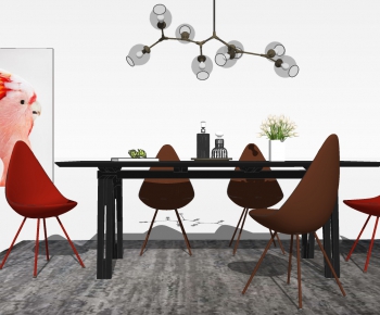 Modern Dining Table And Chairs-ID:997242937