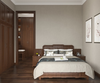 New Chinese Style Bedroom-ID:302068956