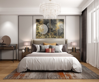 New Chinese Style Bedroom-ID:339217904