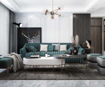 Modern A Living Room-ID:836419118