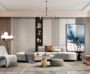 Modern A Living Room-ID:739063025