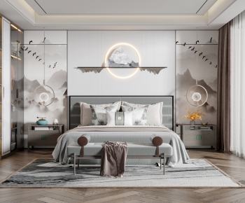 New Chinese Style Bedroom-ID:474107988