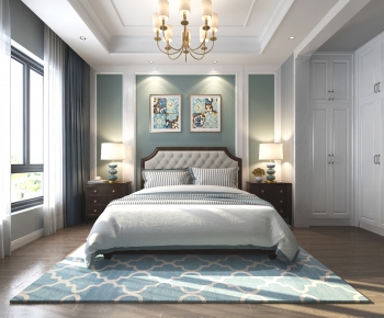 American Style Bedroom-ID:930970918