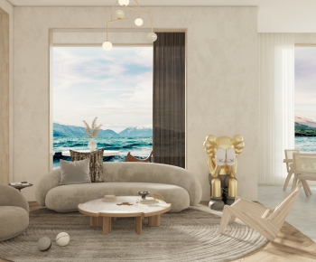Wabi-sabi Style A Living Room-ID:661010031