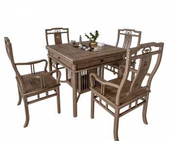 New Chinese Style Tea Tables And Chairs-ID:559746037