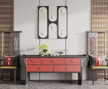 New Chinese Style Side Cabinet-ID:765894894