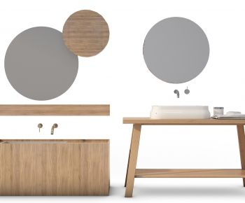 Modern Nordic Style Bathroom Cabinet-ID:185741902