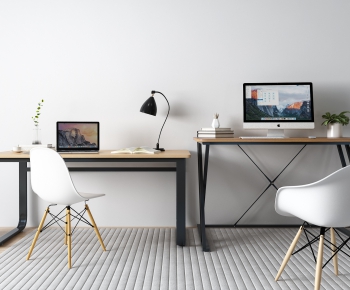 Modern Computer Desk And Chair-ID:103544951