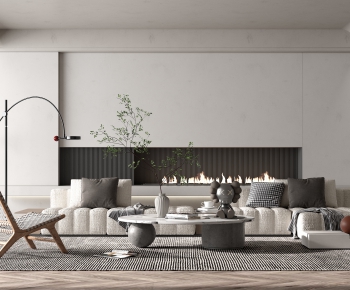 Wabi-sabi Style A Living Room-ID:897614966