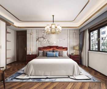 New Chinese Style Bedroom-ID:938251972