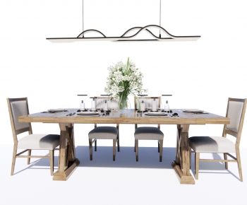 Modern Dining Table And Chairs-ID:908178097