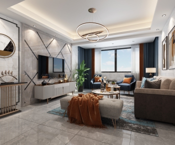 Modern A Living Room-ID:331475024