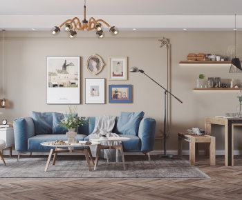 Nordic Style A Living Room-ID:747256046