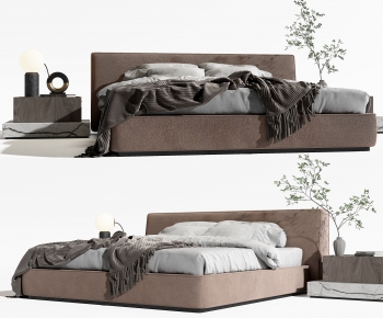 Modern Double Bed-ID:896790095