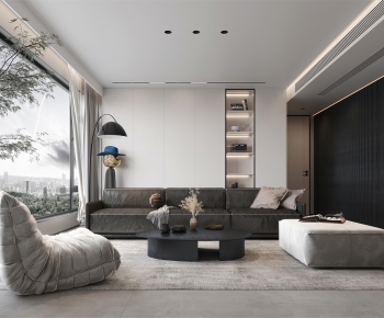 Modern A Living Room-ID:624603033