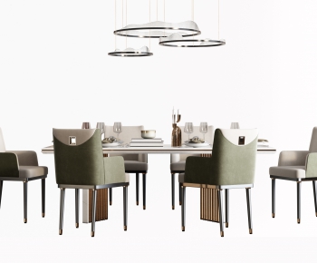 Modern Dining Table And Chairs-ID:820564994