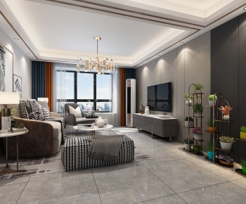 Modern A Living Room-ID:257240066