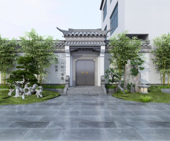 New Chinese Style Courtyard/landscape-ID:407699115