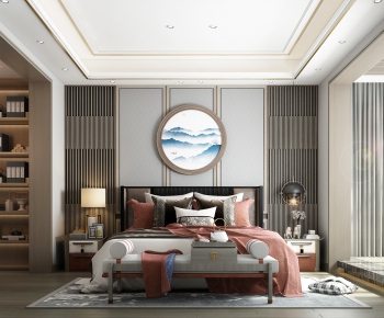 New Chinese Style Bedroom-ID:472754969
